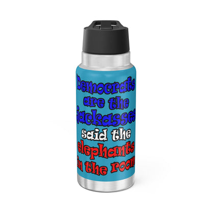 donkeys and elephants - Gator Tumbler, 32oz (turquoise)
