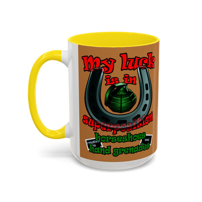 my luck - Accent Mug (light brown)