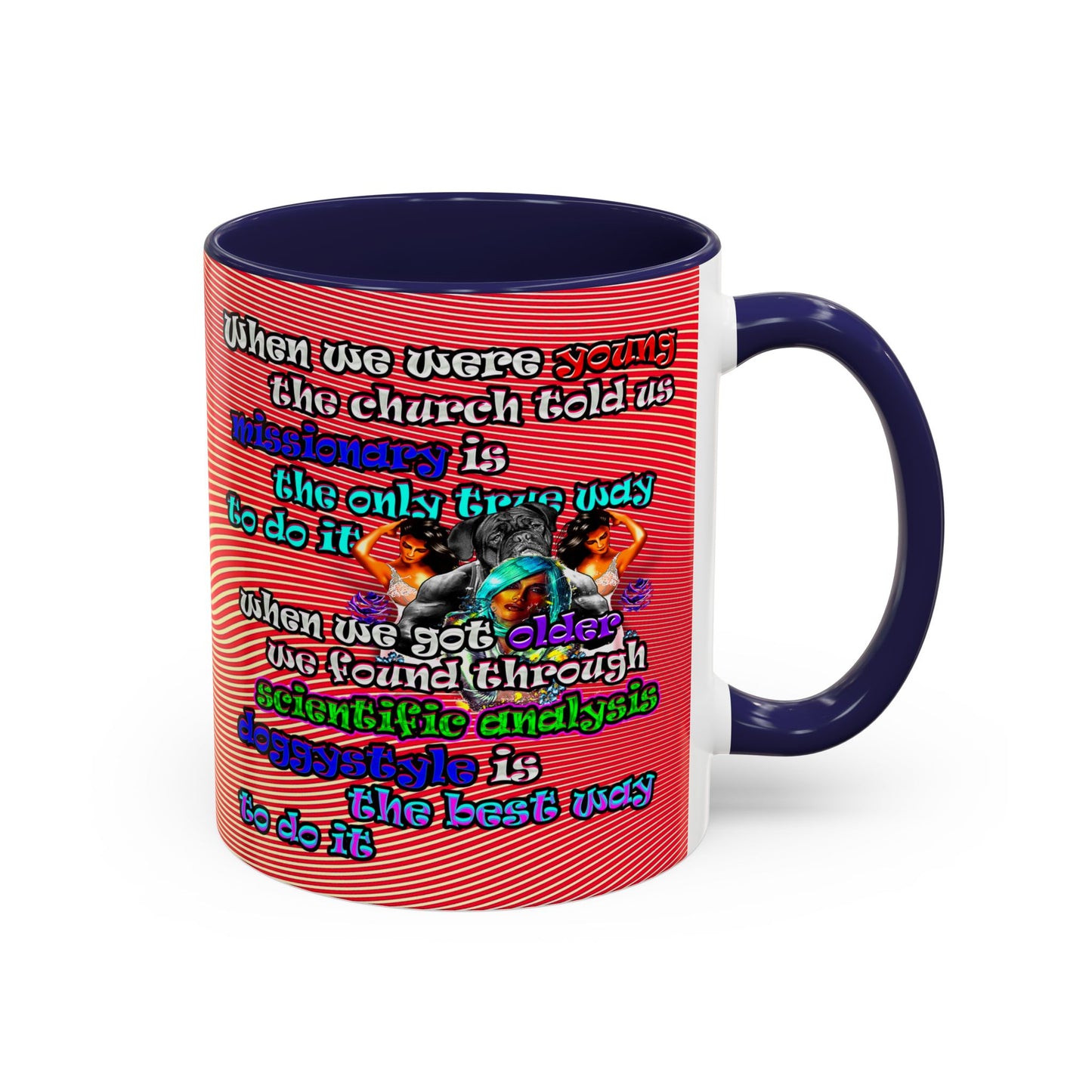 doggystyle - Accent Mug (yellow-orange wave)