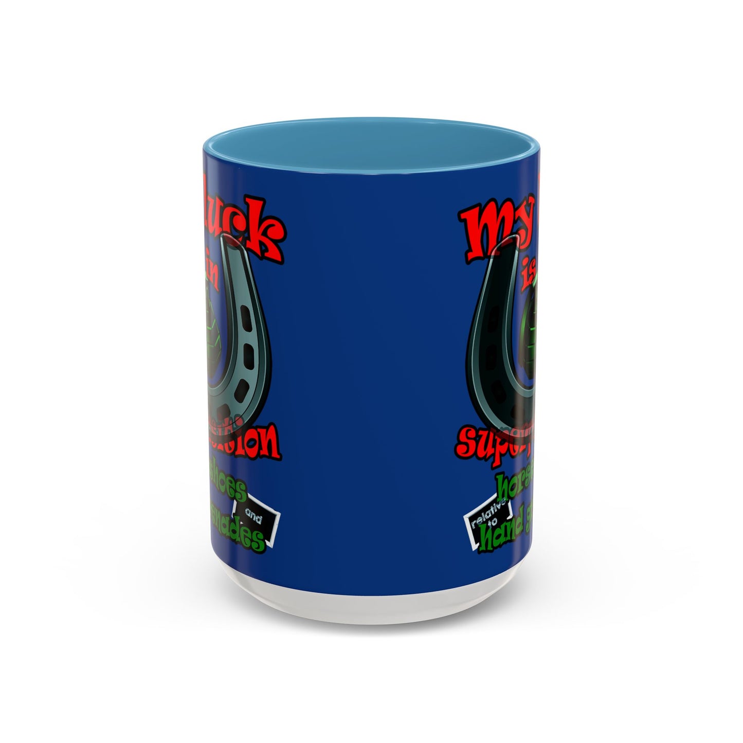 my luck - Accent Mug (dark blue)