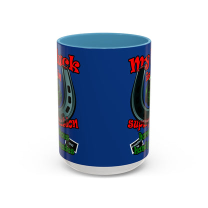 my luck - Accent Mug (dark blue)
