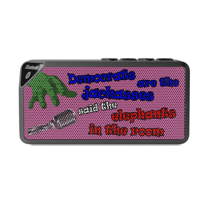 donkeys and elephants - Jabba Bluetooth Speaker (light pink)