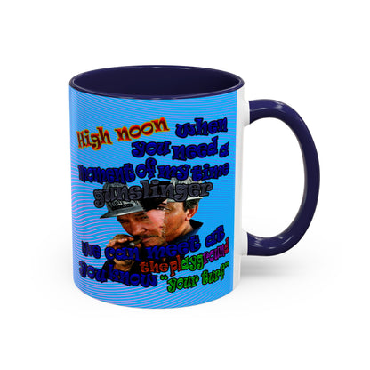 high noon - Accent Mug (light blue-purple wave)