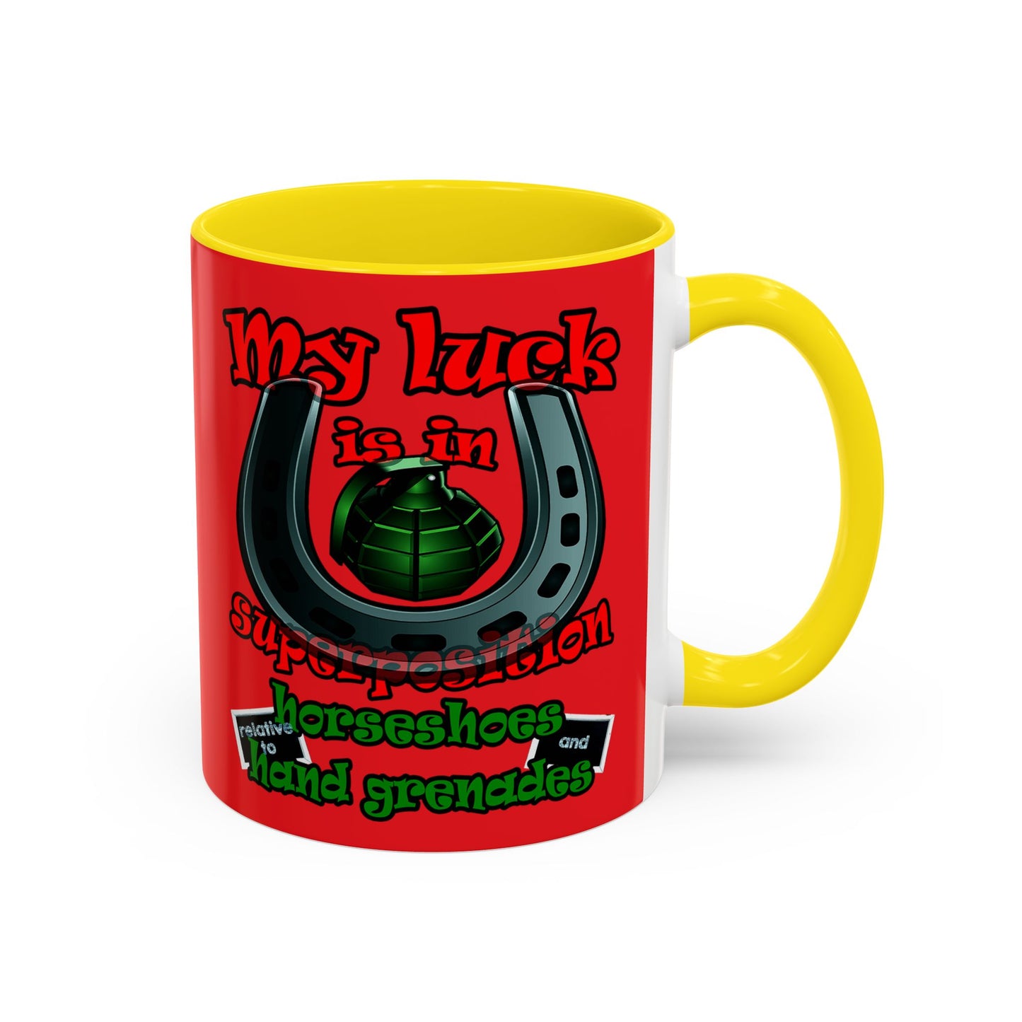 my luck - Accent Mug (red)