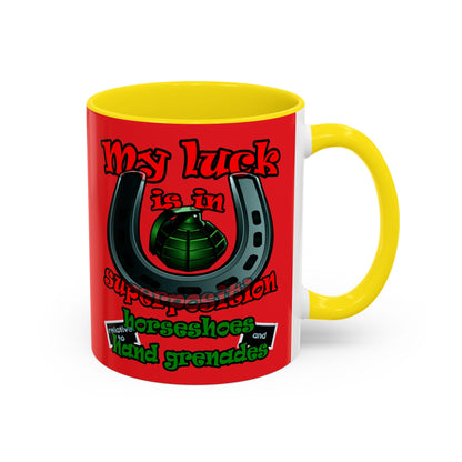 my luck - Accent Mug (red)
