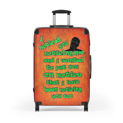 noticed you noticing - Suitcase (burnt orange)
