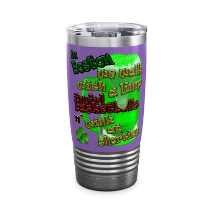 celtics logo - Ringneck Tumbler, 20oz (light purple)