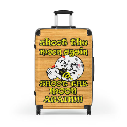 shoot the moon again - Suitcase (butterscotch wood finish)