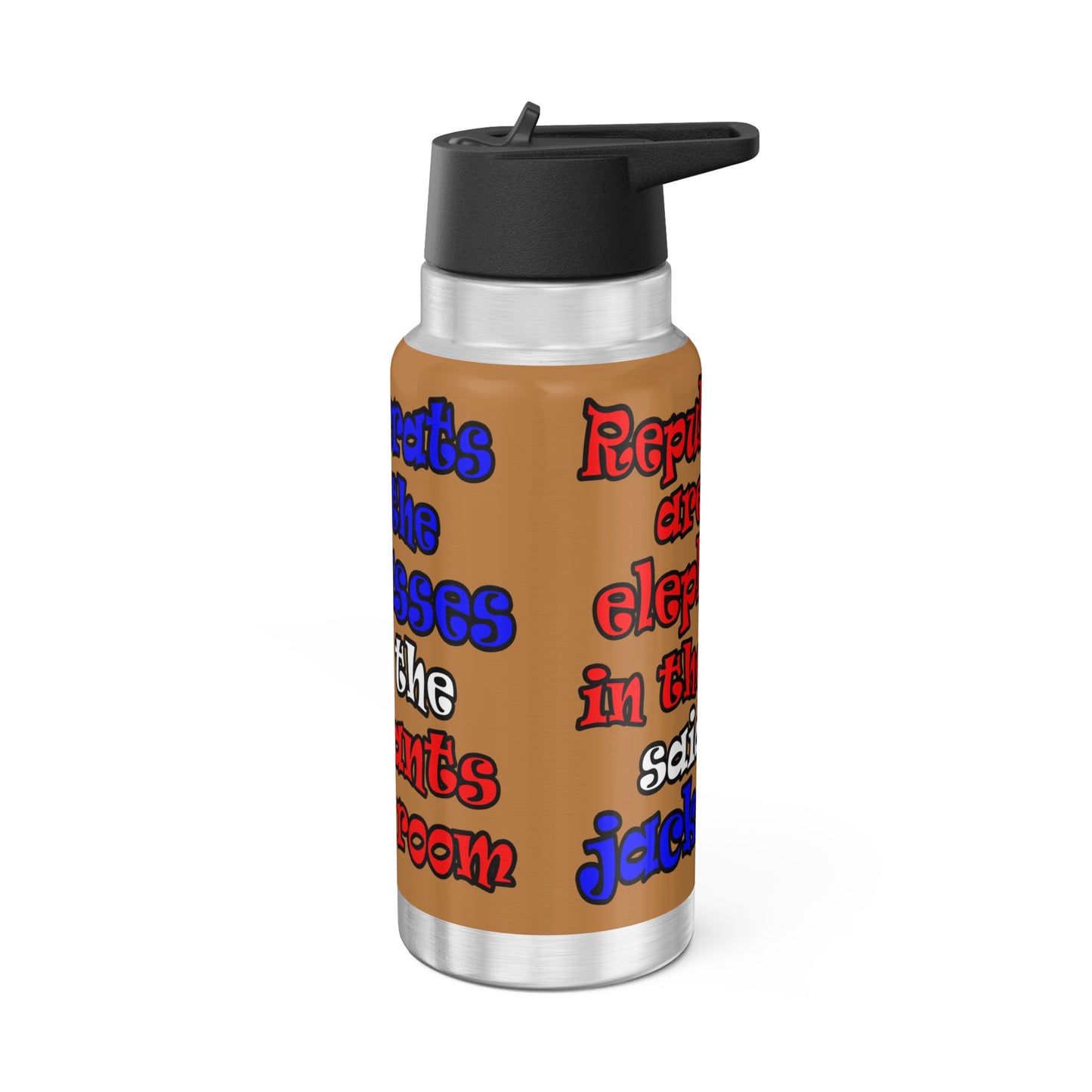 donkeys and elephants - Gator Tumbler, 32oz (light brown)