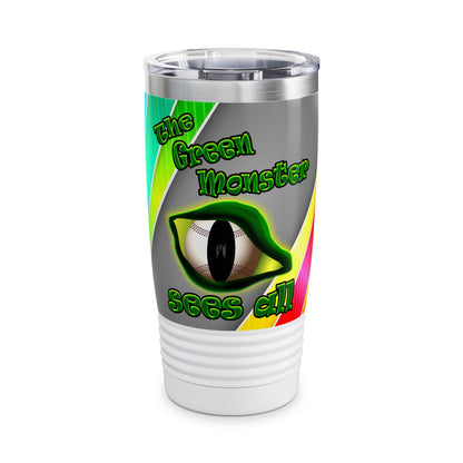 green monster - Ringneck Tumbler, 20oz (rainbow split)