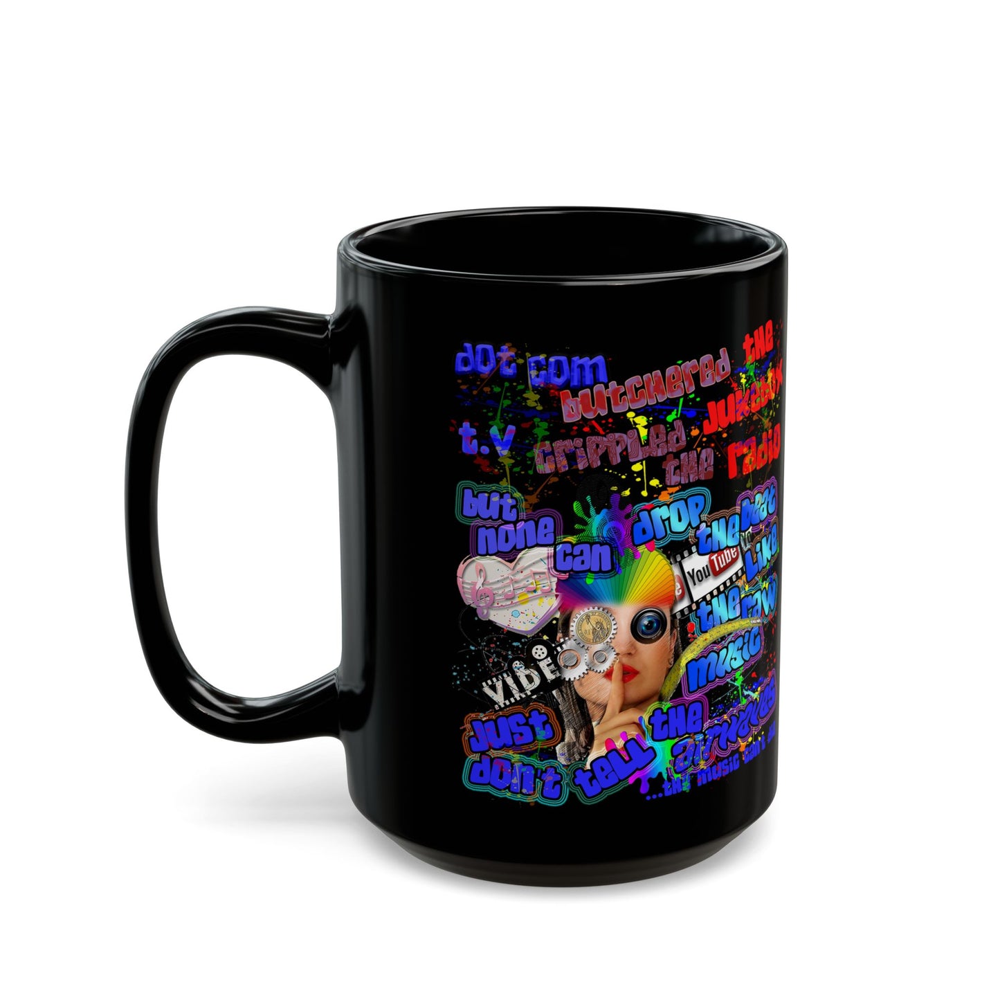 drop the beat - Black Mug
