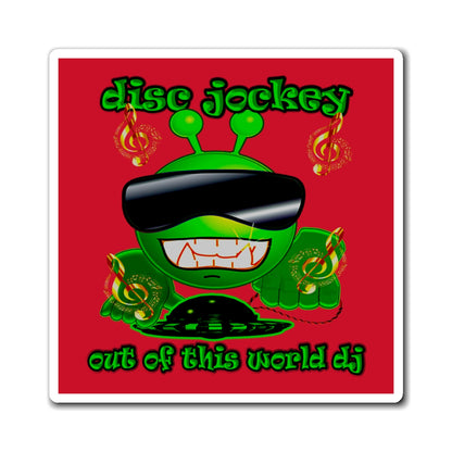 disc jockey - Magnets - (dark red)