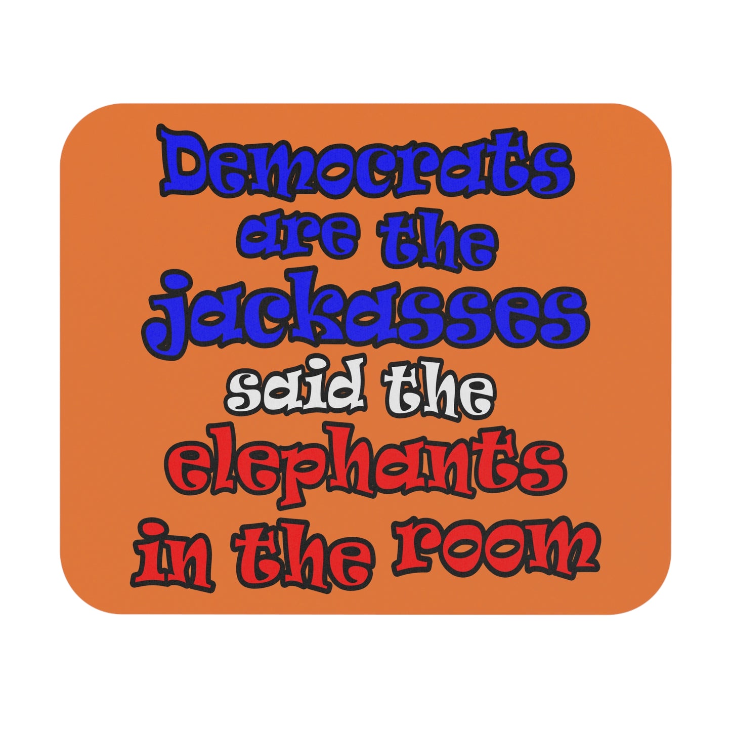 donkeys and elephants - Mouse Pad (Rectangle) (crusta)