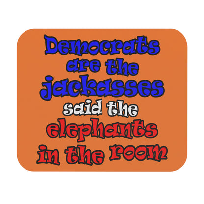 donkeys and elephants - Mouse Pad (Rectangle) (crusta)