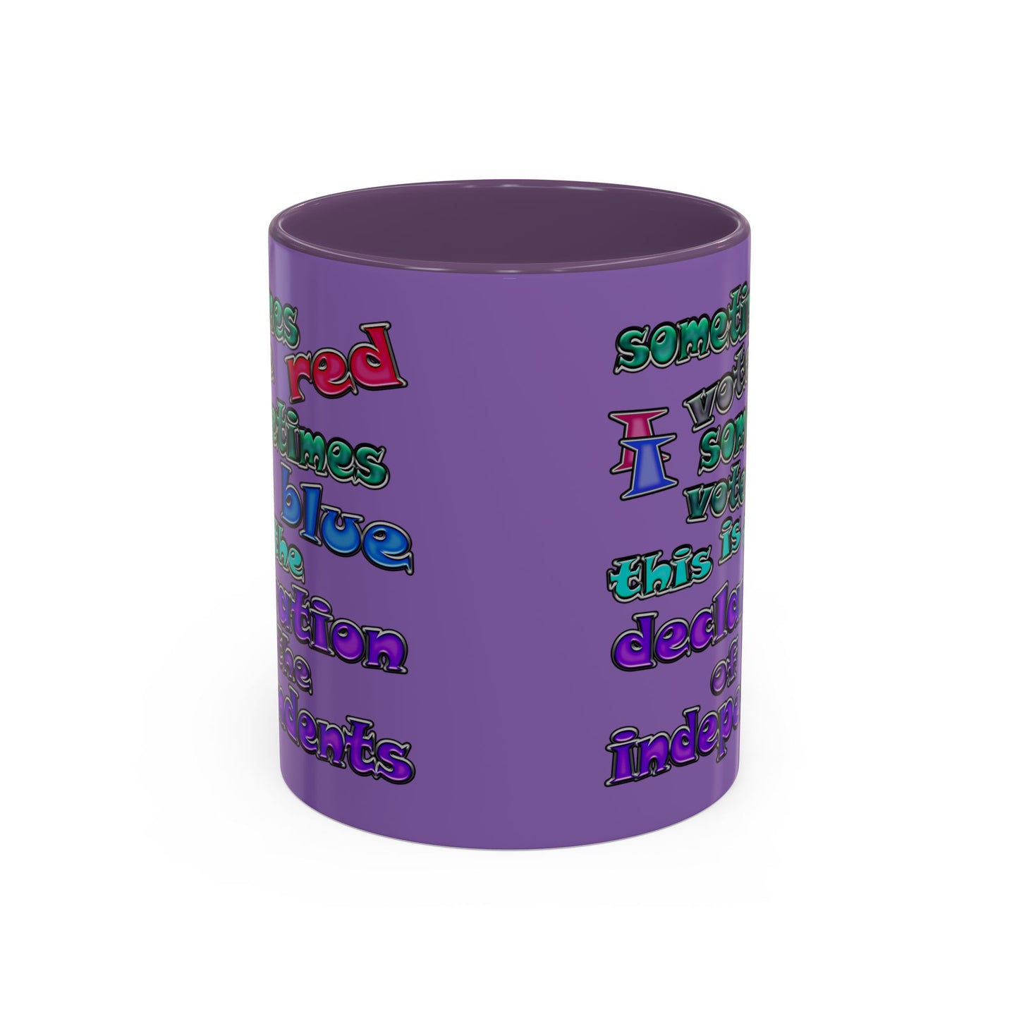declaration of the independents - Accent Mug (light purple)