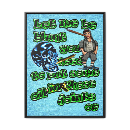 og - framed canvas art (faded blue)
