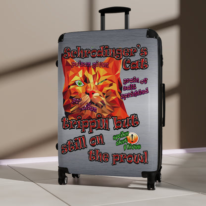 schrodinger's cat - Suitcase (brushed nickel)