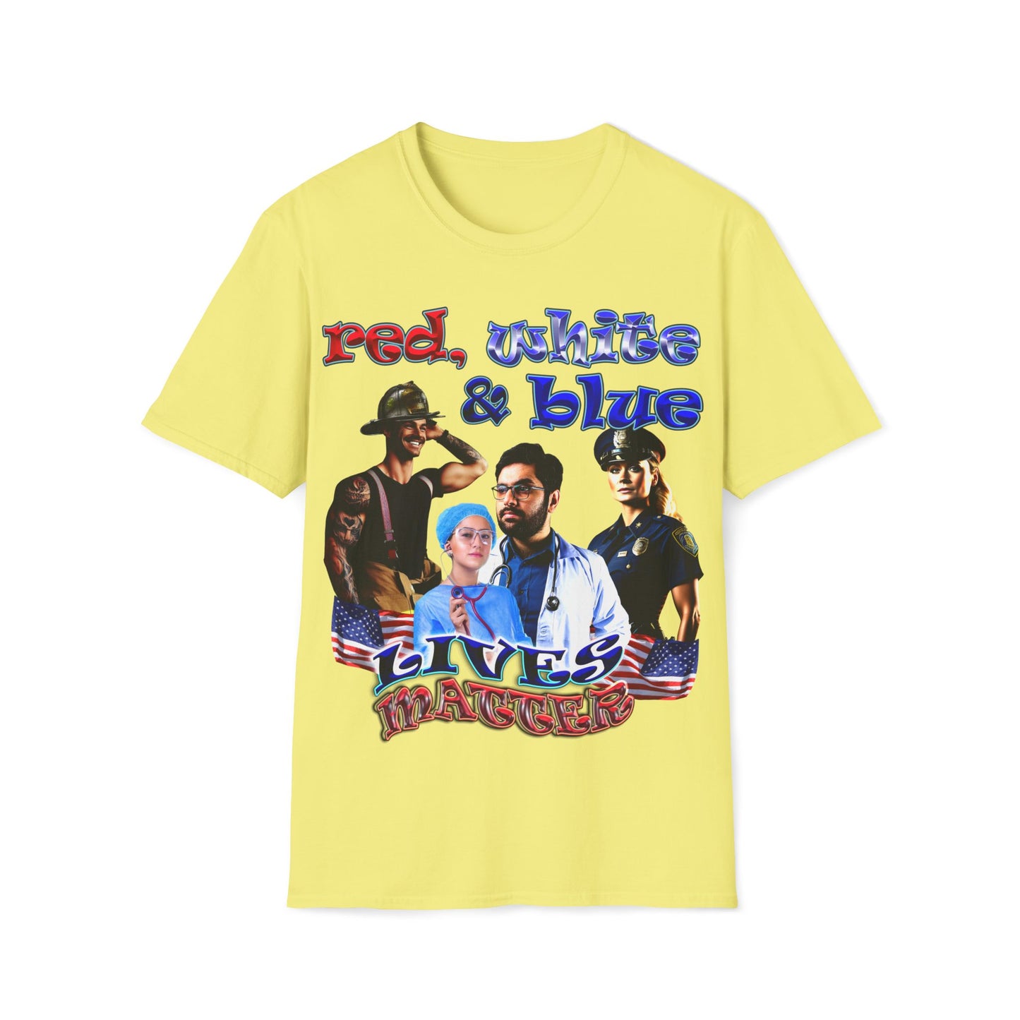 rw&b lives matter - Unisex Softstyle T-Shirt