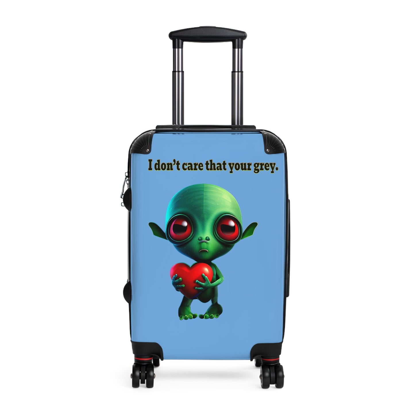 I don't care that your grey - Suitcase (light blue)