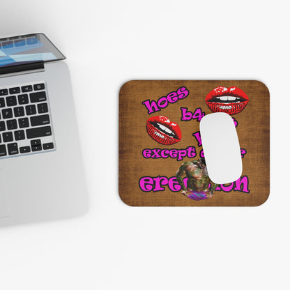 hoes b4 bros - Mouse Pad (Rectangle) (brown papyrus)
