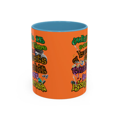 the bum's shit - Accent Mug (crusta)