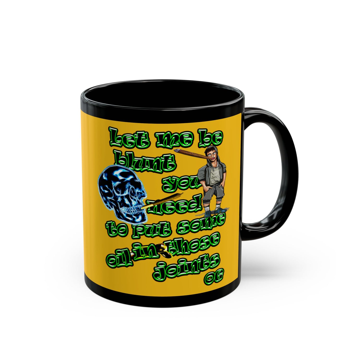 og - Black Mug (yellow)
