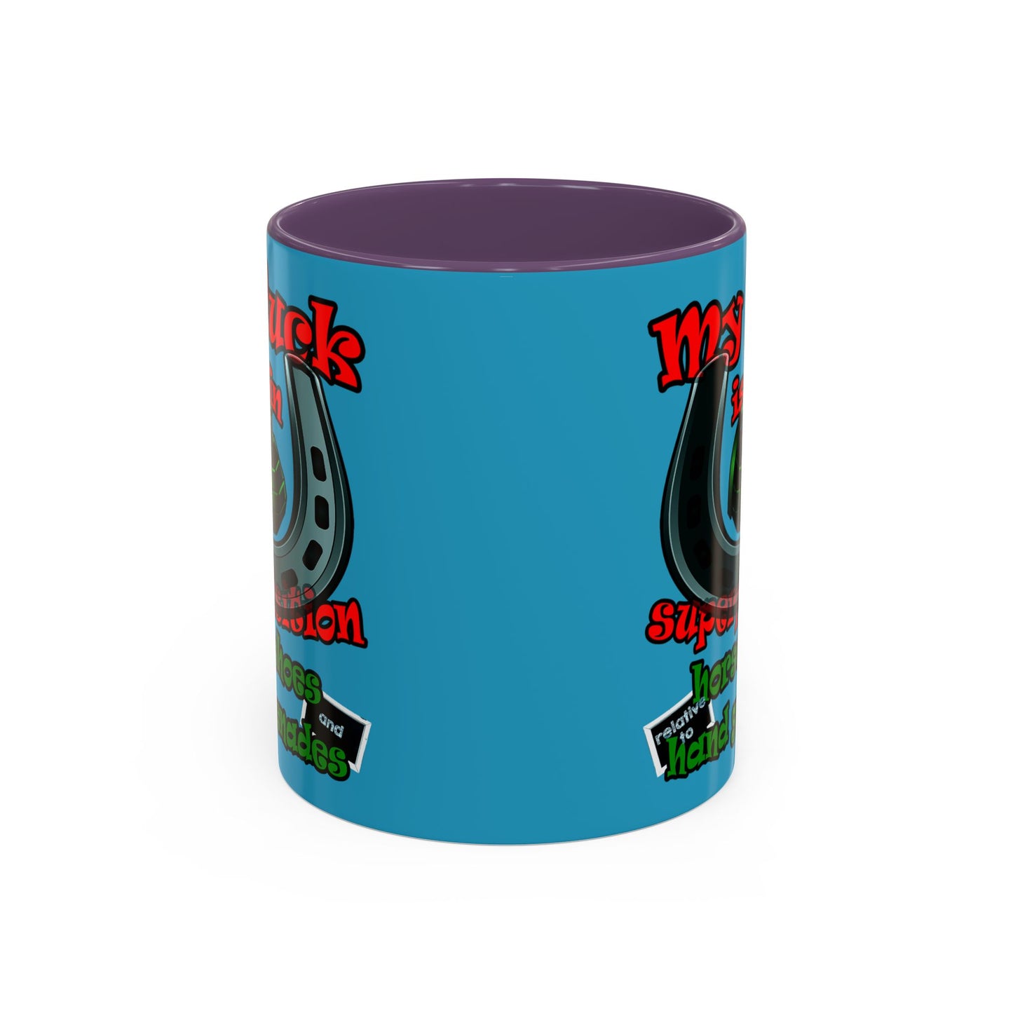 my luck - Accent Mug (turquoise)