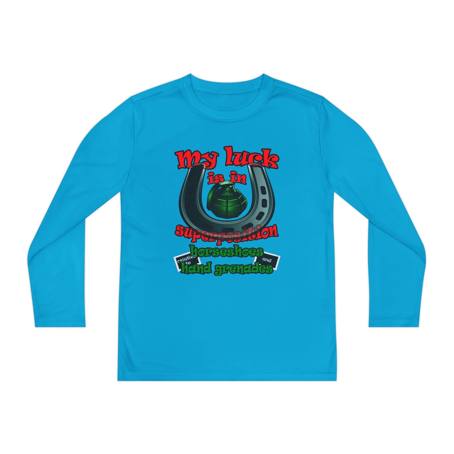 my luck - Youth Long Sleeve Competitor Tee