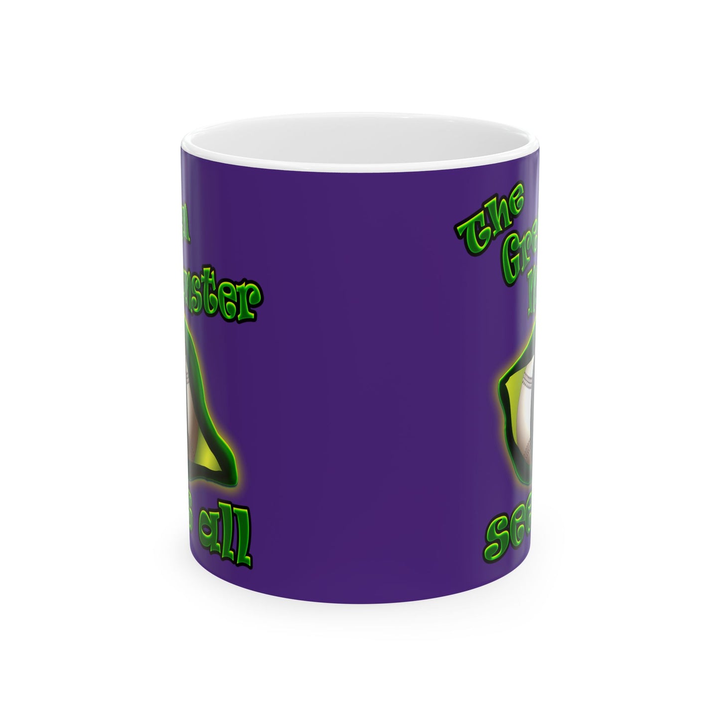 green monster - White Mug (purple)