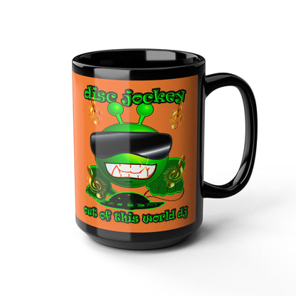 disc jockey - Black Mug (crusta)