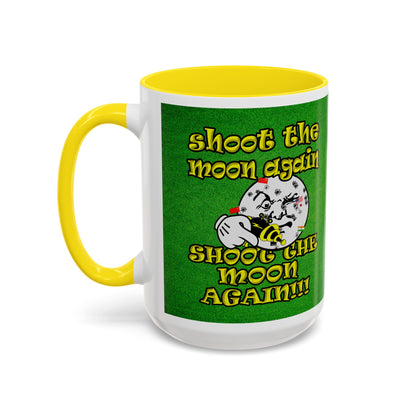 shoot the moon again - Accent Mug (green turf)