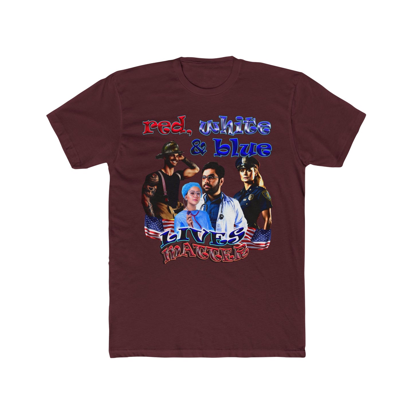 rw&b lives matter - Men's Cotton Crew Tee