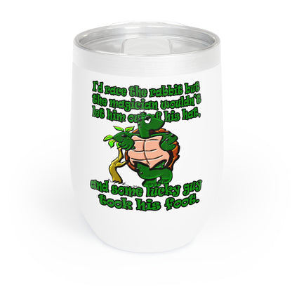 turtle race - Chill Wine Tumbler
