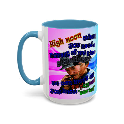 high noon - Accent Mug (light blue-pink wave)