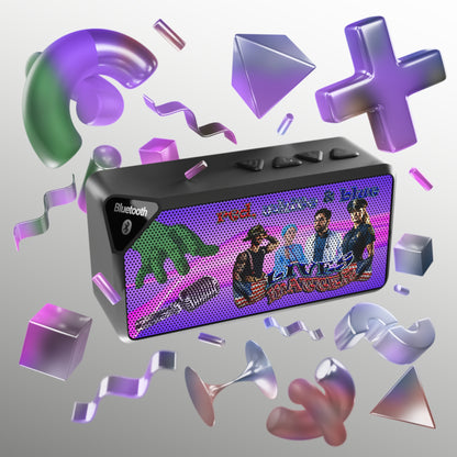 rw&b lives matter - Jabba Bluetooth Speaker (purple-pink wave)