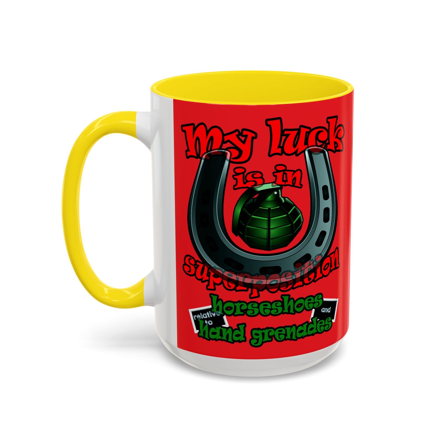 my luck - Accent Mug (red)