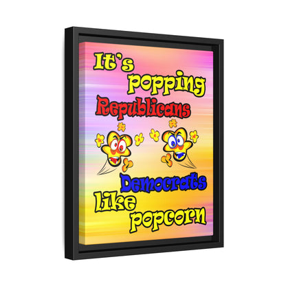 popping like popcorn - framed canvas art (color blur)