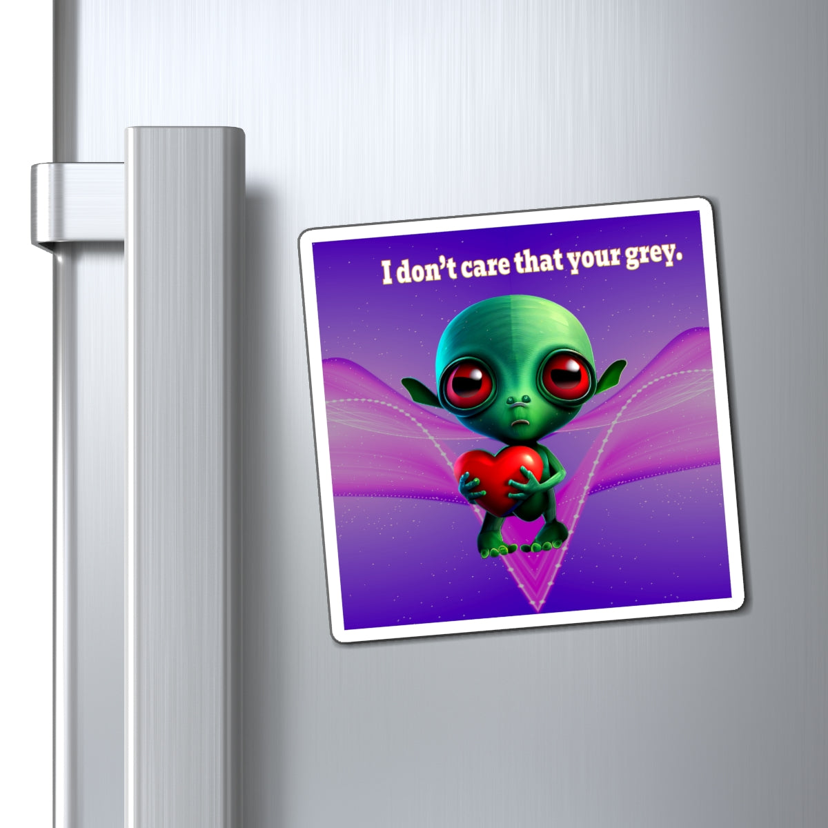 I don't care that your grey - Magnets - (purple-pink wave)