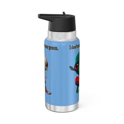 I don't care that your grey - Gator Tumbler, 32oz (light blue)