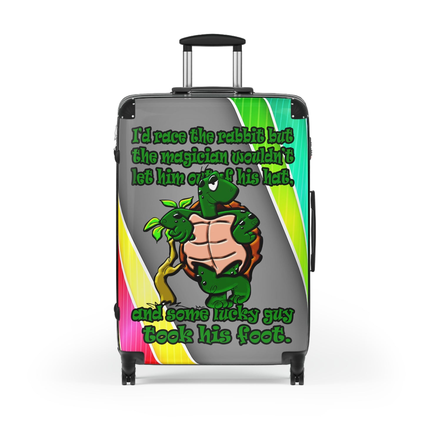 turtle race - Suitcase (rainbow split)