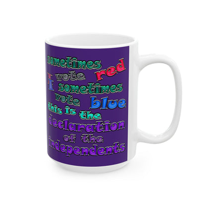declaration of the independents - White Mug (purple)