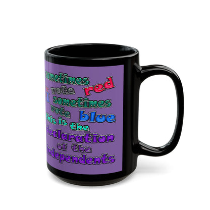 declaration of the independents - Black Mug (light purple)