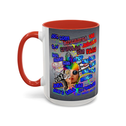 drop the beat - Accent Mug (brushed nickel)