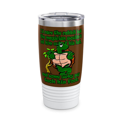 turtle race - Ringneck Tumbler, 20oz (brown)