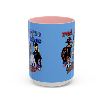 rw&b lives matter - Accent Mug (light blue)