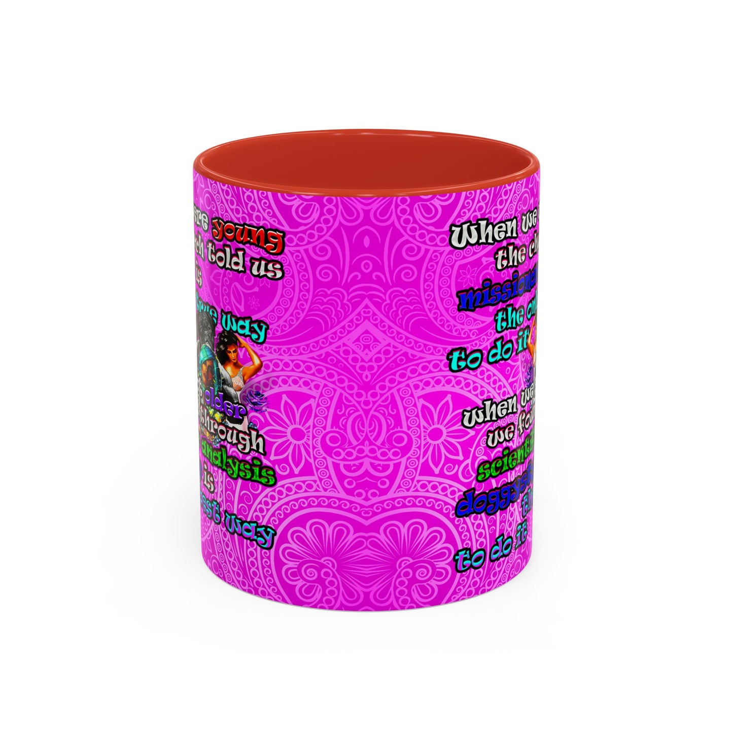doggystyle - Accent Mug (pink swirl)