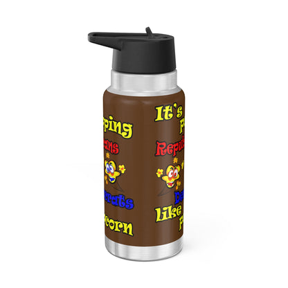 popping like popcorn - Gator Tumbler, 32oz (brown)