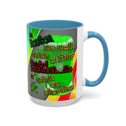 celtics logo - Accent Mug (rainbow split)