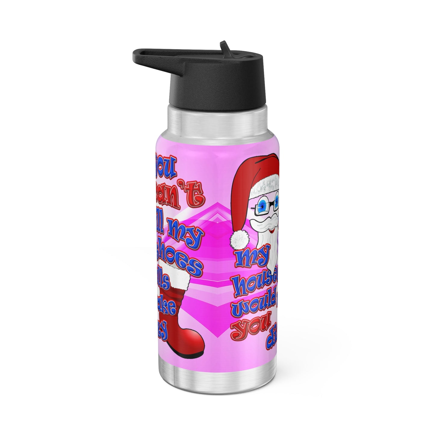 santa's shoes - Gator Tumbler, 32oz  (light blue-pink wave)