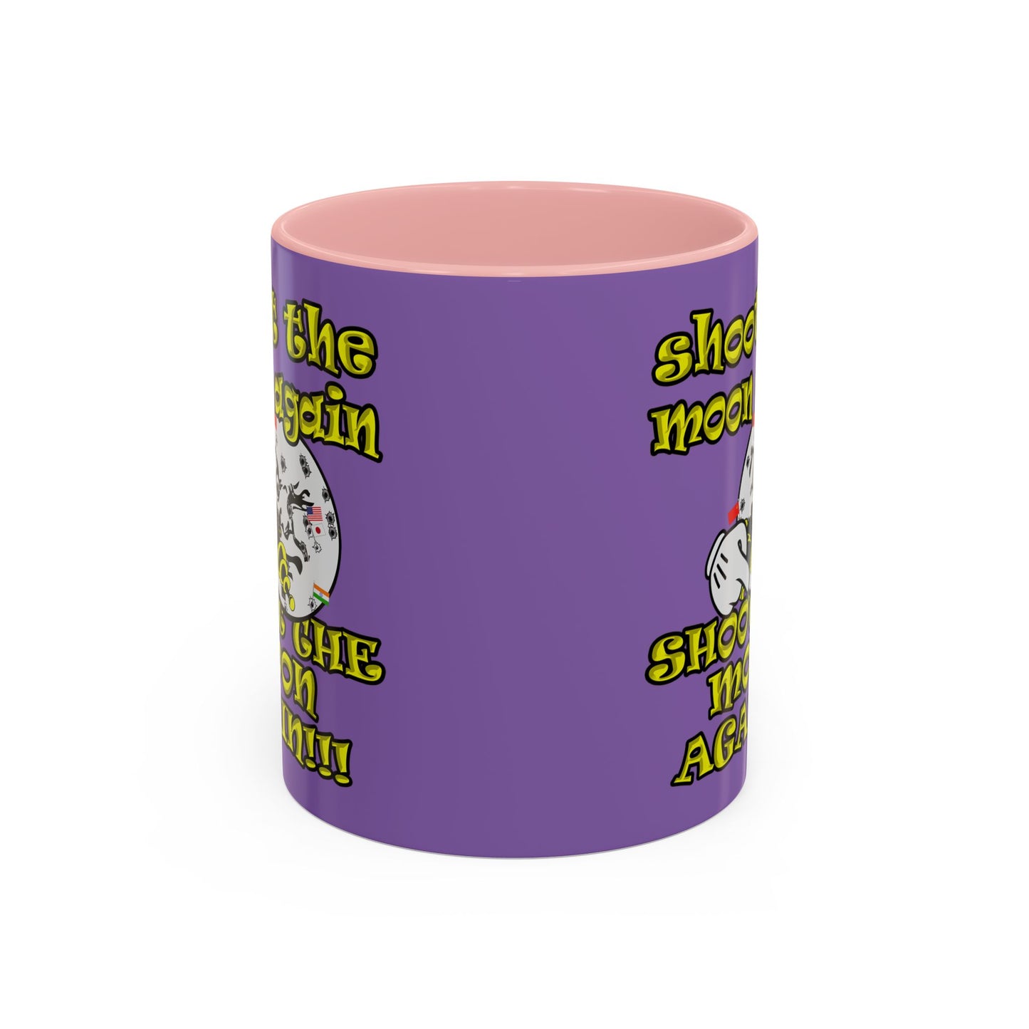 shoot the moon again - Accent Mug (light purple)